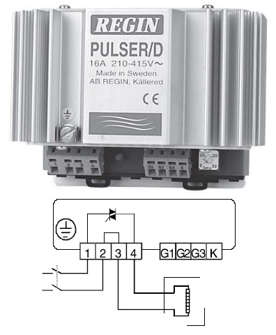 PULSER/D - регулятор нагрева на DIN-рейке